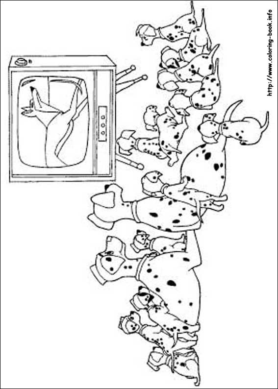 101 Dalmatians coloring picture